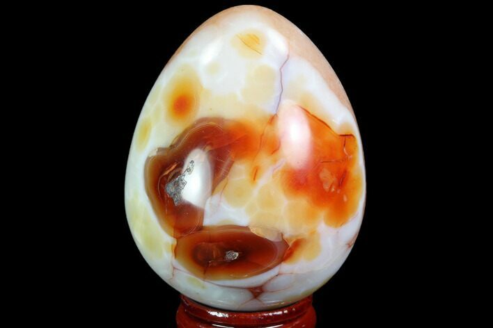 Colorful Carnelian Agate Egg - Madagascar #98576